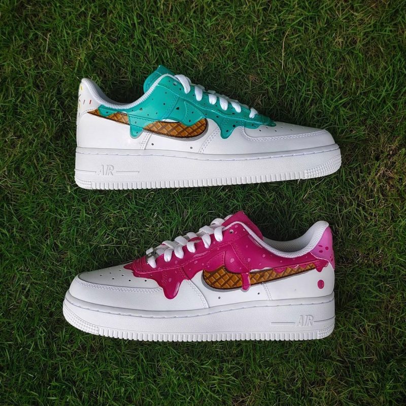 Waffle Ice Cream Air Force 1 Custom