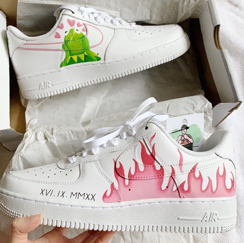 Wholsome Kermit Air Force 1 Custom - Image 2