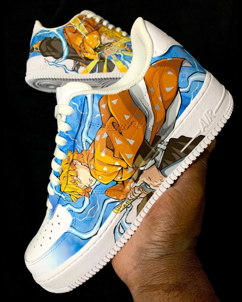 Zenitsu Demon Slayer Air Force 1 Custom - Image 2