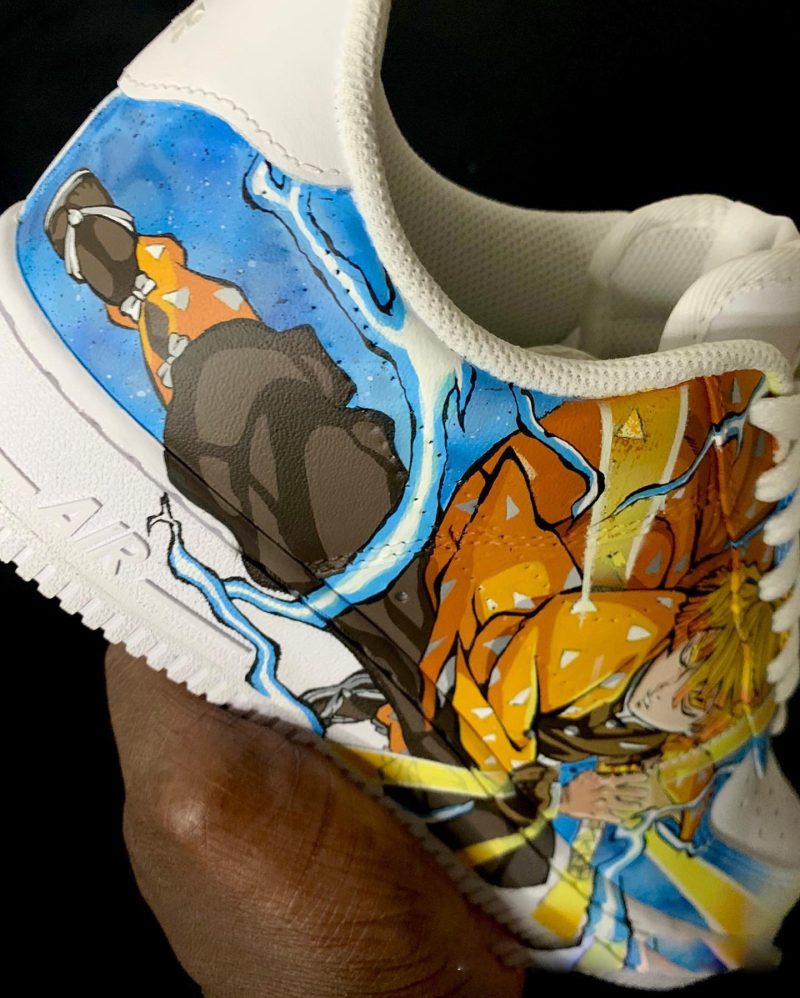 Zenitsu Demon Slayer Air Force 1 Custom - Image 4