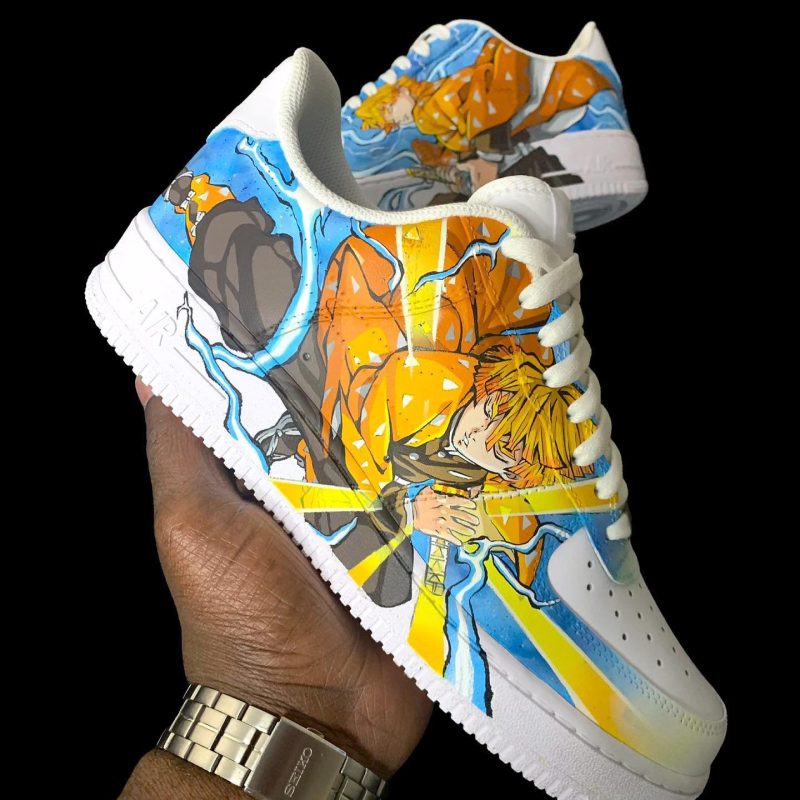 Zenitsu Demon Slayer Air Force 1 Custom