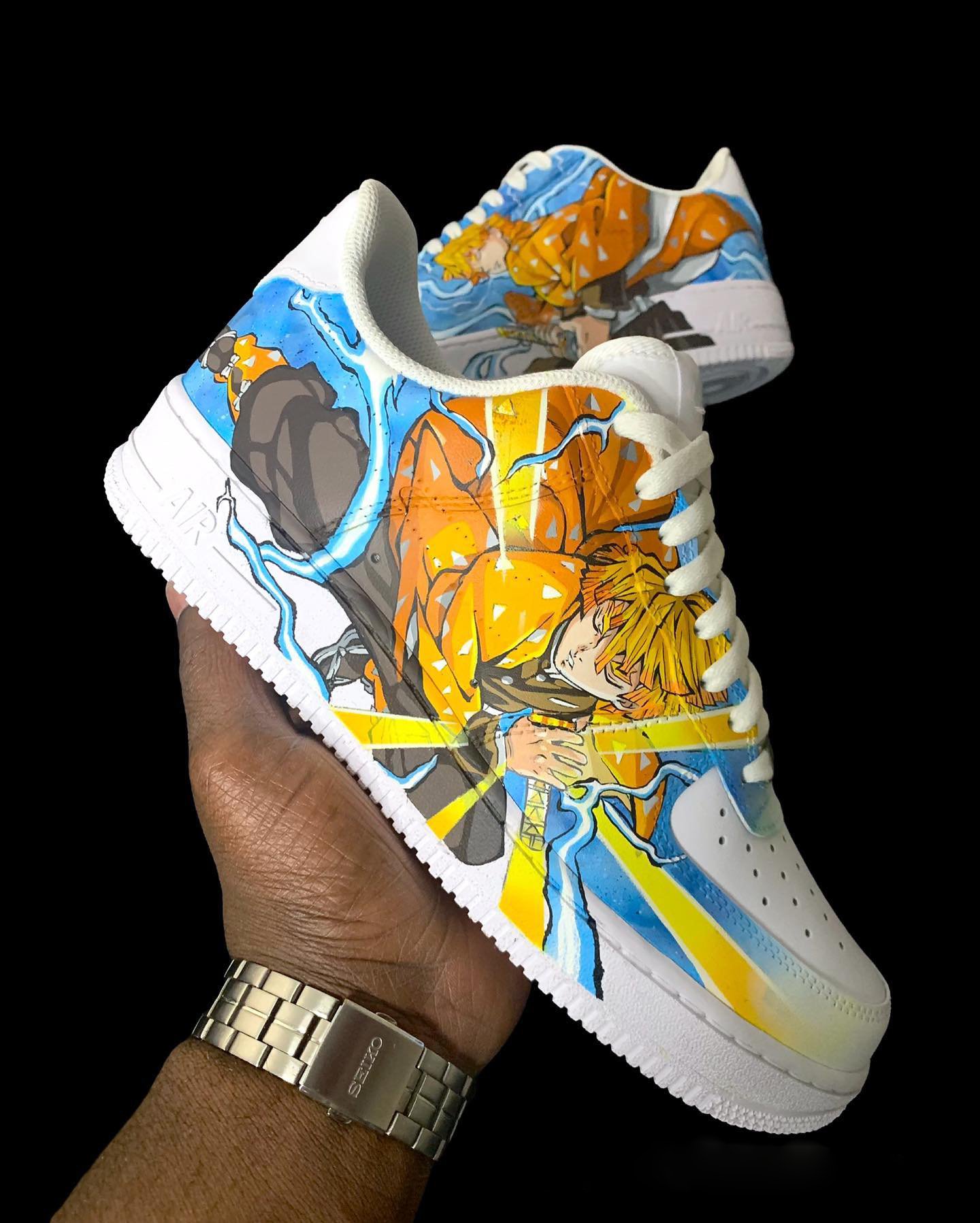 Zenitsu Demon Slayer Air Force 1 Custom